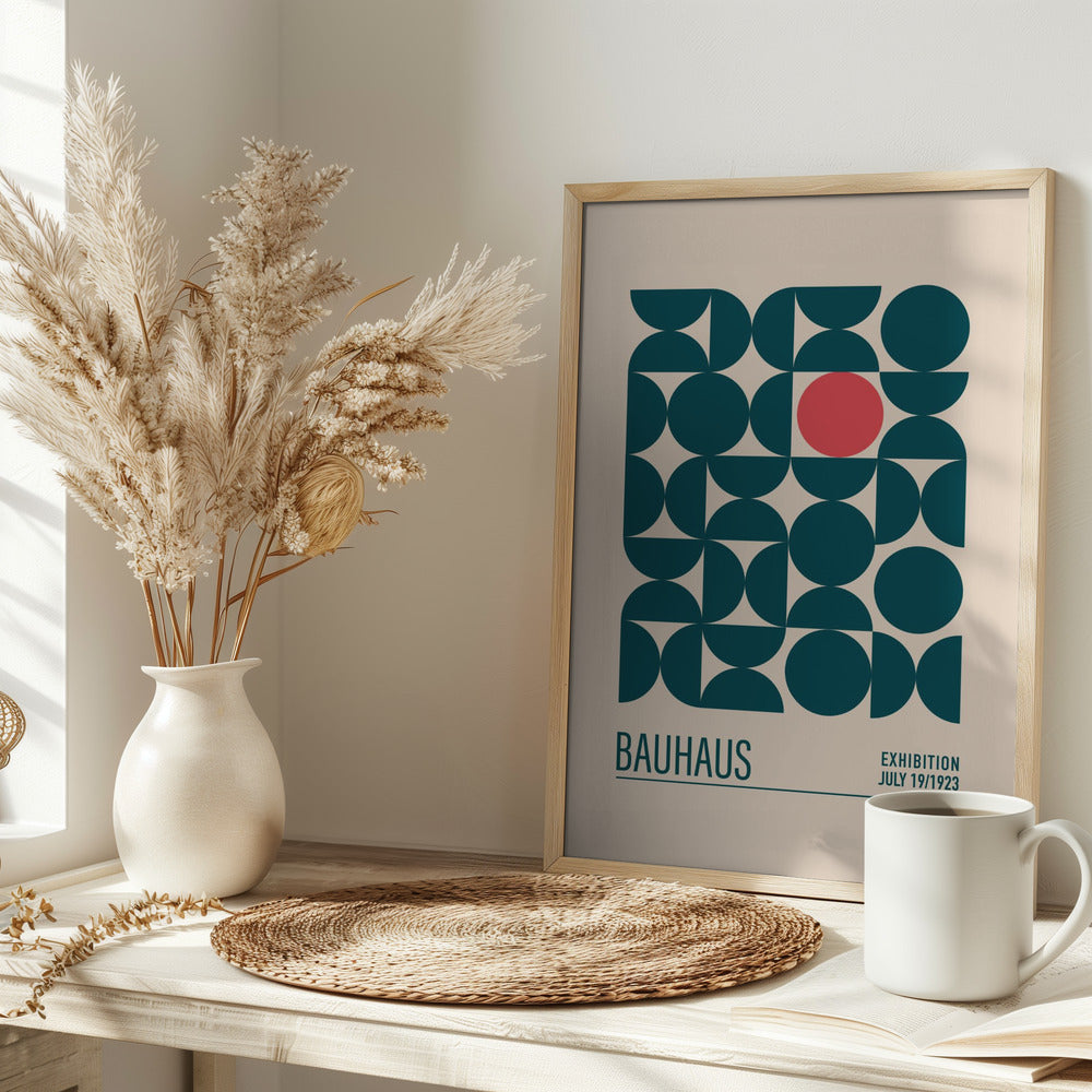 Bauhaus Mavi Kureler Poster